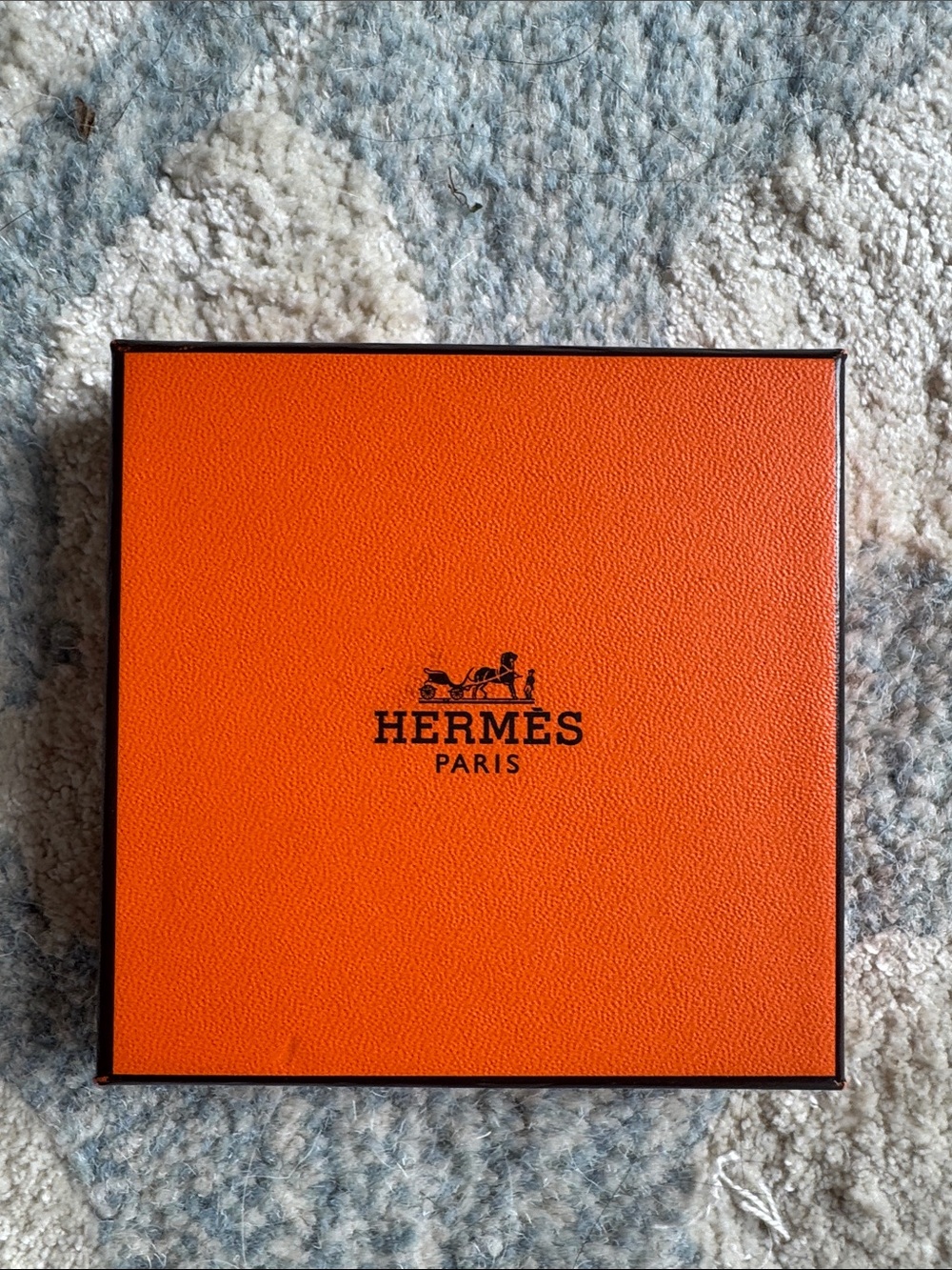 Hermes orange and white square gift box set